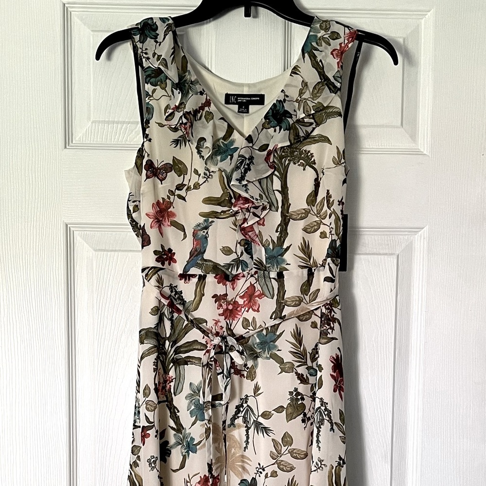 NWT INC International Concepts Ruffled Maxi Dress